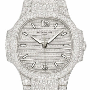 Patek Philippe Nautilus Paved Diamond Dial Watch 7118/1450R-001