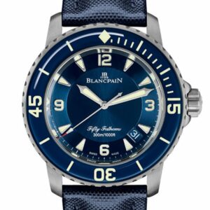 Blancpain Fifty Fathoms Automatic Blue Dial Mens Watch 5015-12B40-O52A