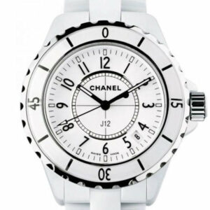 Chanel J12 Quartz Ladies Watch H0968 White