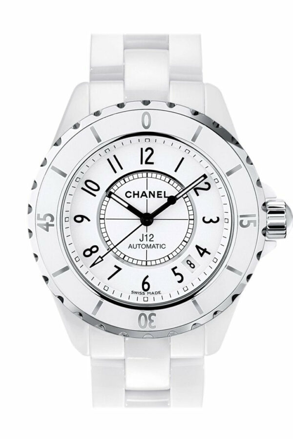 Chanel J12 White Automatic Dial Ceramic Watch H0970