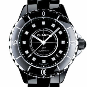 Chanel J12 Diamonds Black Dial Unisex Watch H1626