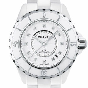 Chanel J12 Diamond White Ceramic Midsize Unisex Watch H1629