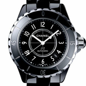 Chanel J12 Black Ceramic Automatic Midsize Watch H0685