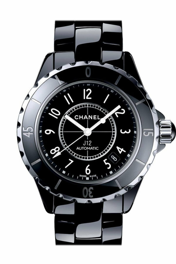 Chanel J12 Black Ceramic Automatic Midsize Watch H0685