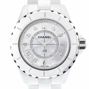 Chanel J12 White Ceramic Diamonds Quartz Ladies Watch H2422