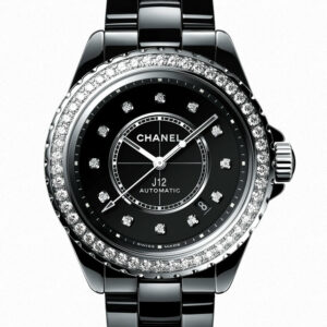 Chanel J12 Automatic Diamond Black Dial Ladies Watch H6526