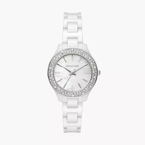 MK4649 - Michael Kors Liliane Three-Hand White Ceramic Watch - Shop Authentic watch(s) from Maybrands - for as low as ₦323000!