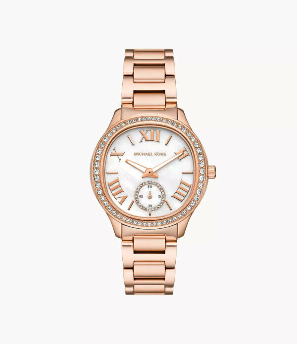 MK4806 - Michael Kors Sage Three-Hand Rose Gold-Tone Stainless Steel Watch - Shop Authentic Watches(s) from Maybrands - for as low as ₦539000!