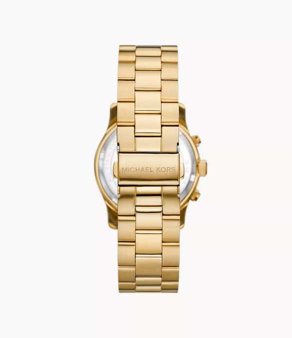 MK7323 - Michael Kors Runway Chronograph Gold-Tone Stainless Steel Watch - Shop Authentic watch(s) from Maybrands - for as low as ₦593000!