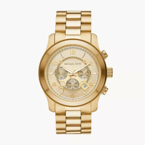 MK9074 - Michael Kors Runway Chronograph Gold-Tone Stainless Steel Watch - Shop Authentic Watches(s) from Maybrands - for as low as ₦539000!