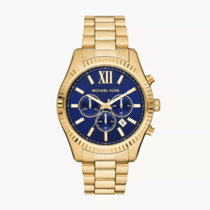 MK9153 - Michael Kors Lexington Chronograph Gold-Tone Stainless Steel Watch - Shop Authentic watches(s) from Maybrands - for as low as ₦354000!