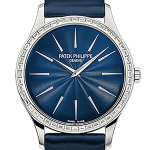 Patek Philippe Calatrava Night Blue Dial 33Mm Ladies Hand Wound Watch 4897/300G