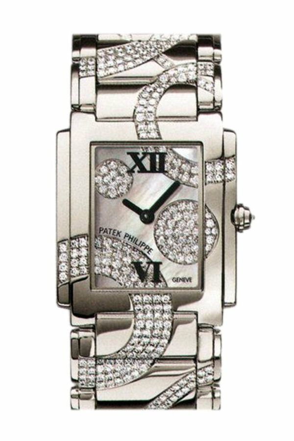 Patek Philippe Twenty Four 30Mm Silver Dial Ladies Watch 4910/49G