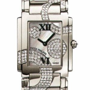 Patek Philippe Twenty Four 30Mm Silver Dial Ladies Watch 4910/49G