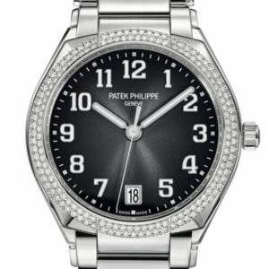 Patek Philippe Twenty 4 Black Dial Automatic Ladies Diamond Watch 7300/1200A-001