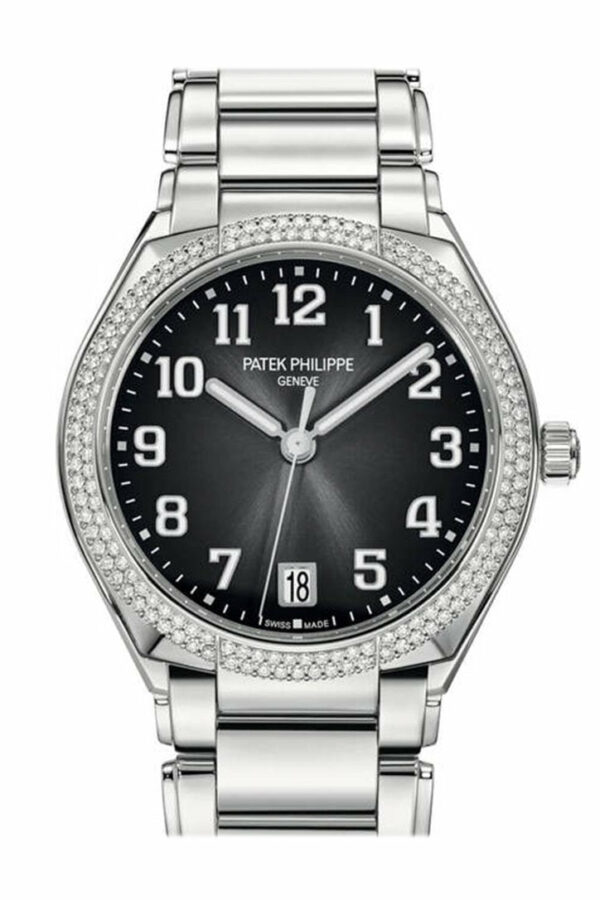 Patek Philippe Twenty 4 Black Dial Automatic Ladies Diamond Watch 7300/1200A-001