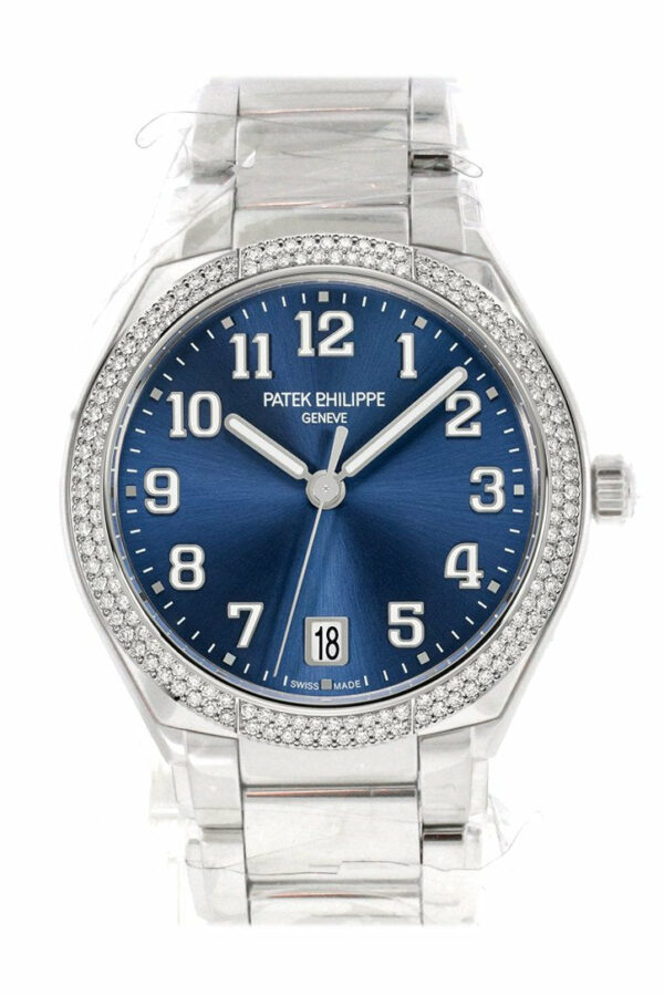 Patek Philippe Twenty 4 Blue Sunburst Dial Automatic Ladies Diamond Watch 7300/1200A-001