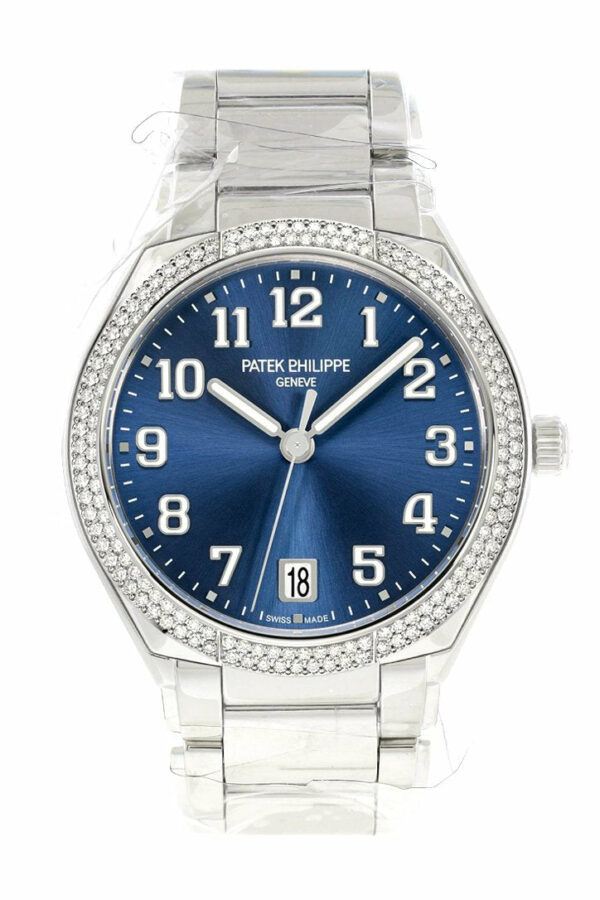 Patek Philippe Twenty 4 Blue Sunburst Dial Automatic Ladies Diamond Watch 7300/1200A-001