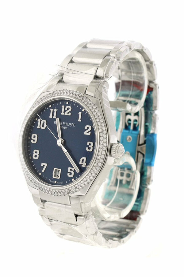 Patek Philippe Twenty 4 Blue Sunburst Dial Automatic Ladies Diamond Watch 7300/1200A-001