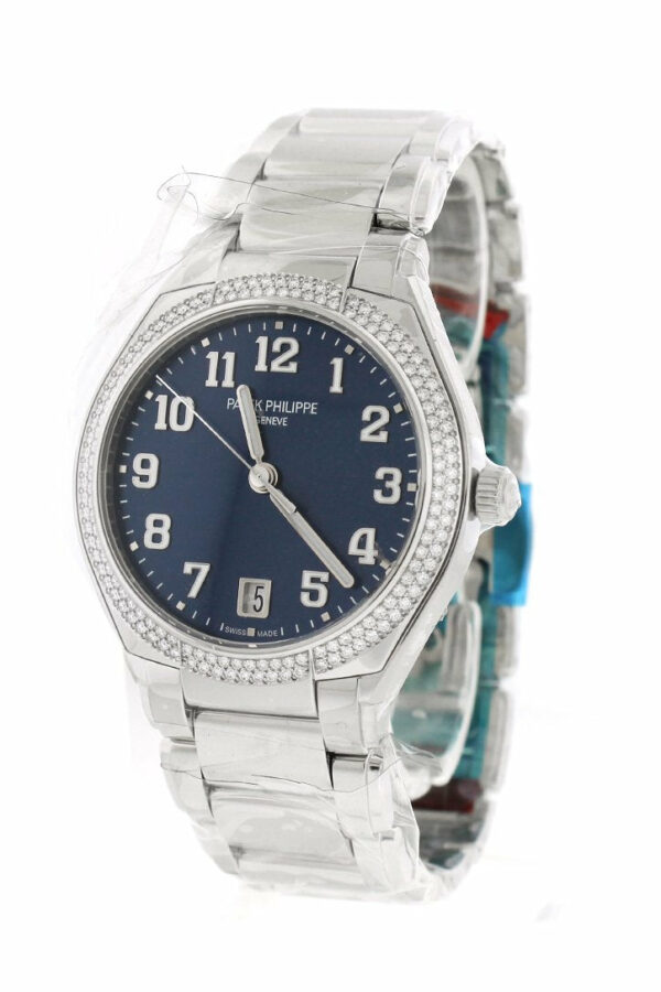 Patek Philippe Twenty 4 Blue Sunburst Dial Automatic Ladies Diamond Watch 7300/1200A-001