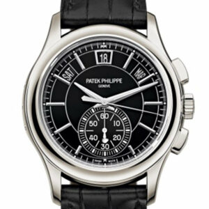 Patek Philippe Complications Black Dial Annual Calendar Platinum Mens Watch 5905P-010