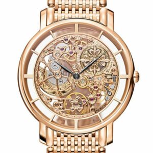 Patek Philippe Complications Skeleton Dial Automatic Mens 18Kt Rose Gold Watch 5180/1R-001