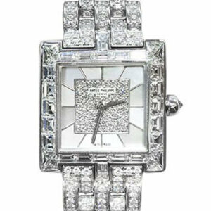 Patek Philippe Ladies Gondola Mother Of Pearl Diamond 4875/1G-001 Pre Owned / None Pre-Owned-Watches