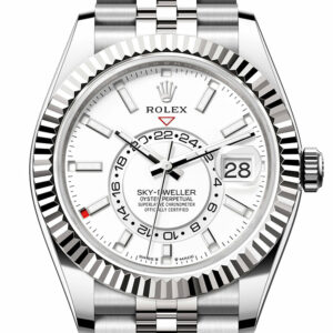 Rolex Sky Dweller 42 White Dial Stainless Steel Jubilee Mens Watch 336934