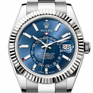 Rolex Sky Dweller 42 Blue Dial Stainless Steel Oyster Mens Watch 336934