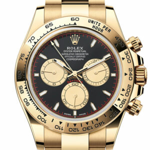 Rolex Daytona 40 Black and Champagne Dial Yellow Gold Mens Watch 126508