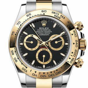 Rolex Daytona 40 Black Dial Yellow Gold Stainless Steel Mens Watch 126503