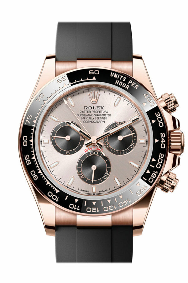 Rolex Daytona 40 Sundust and Bright Black Dial Rose Gold Mens Watch 126515LN