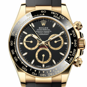 Rolex Daytona 40 Black Dial Yellow Gold Mens Watch 126518LN