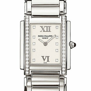 Patek Philippe Twenty-4 Ladies Steel Diamond Watch 4910/10-011