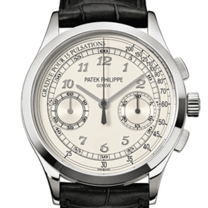 Patek Philippe Complications Chronograph Silvery White Dial Mens Watch 5170G-001