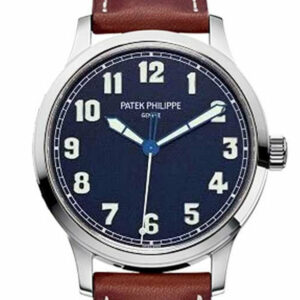 Patek Philippe Calatrava Pilot Blue Dial Steel Mens Watch 5522A-001