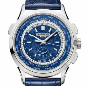 Patek Philippe Complications Blue Dial 18K White Gold Mens Watch 5930G-001