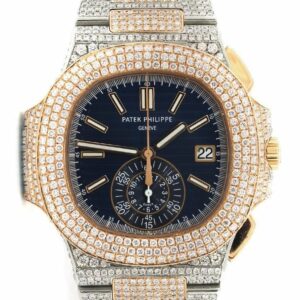 Patek Philippe Nautilus Custom Diamonds 5980/1Ar-001 Blue / None Watches