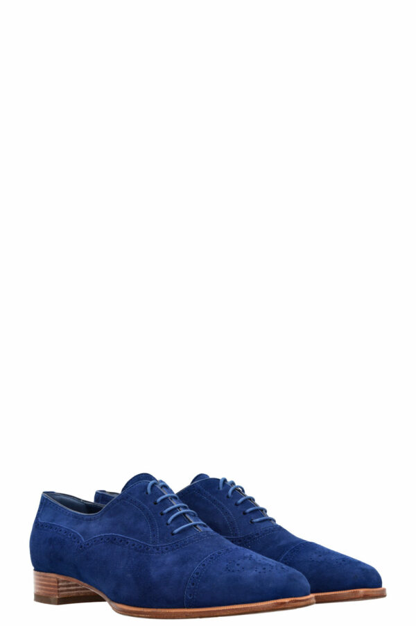 MANOLO BLAHNIK Flats Suede Blue