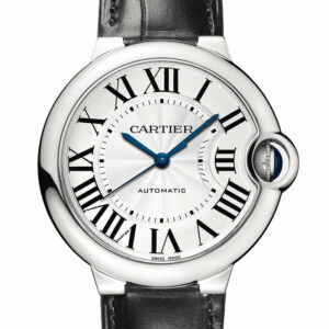 Cartier Ballon Bleu 36mm Strap Silver Dial WSBB0028