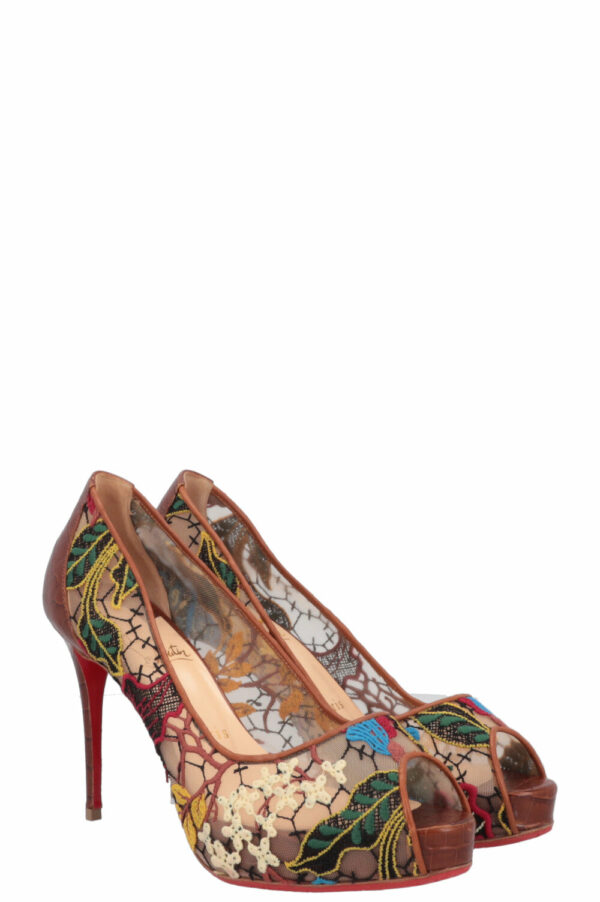 CHRISTIAN LOUBOUTIN Embroidered Heels Multicolor