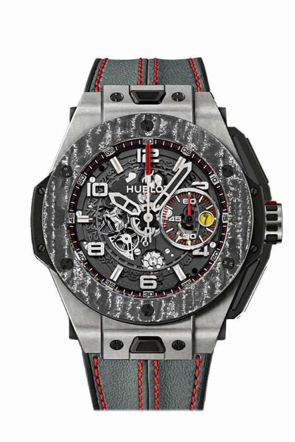 Hubolt Big Bang 45Mm Ferrari Carbon Limited Edition Mens Watch 401.nj.0123.vr Grey