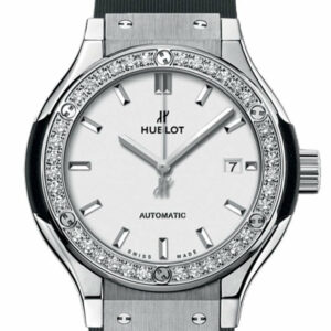 Hublot Classic Fusion 33Mm Quartz Titanium Ladies Watch 582.nx.2610.rx Silver