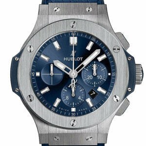 Hublot Big Bang Black Dial Diamond Blue Ladies 38Mm Watch 361.sx.7170.lr.1204