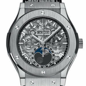 Hublot Classic Fusion Aerofusion Moonphase Sapphire Dial Titanium 45Mm Mens Watch 517.nx.0170.lr