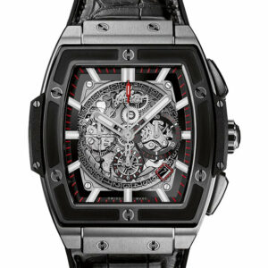 Hublot Spirit Of Big Bang Mens Automatic Black Leather Strap 45Mm Watch 601.nm.0173.lr