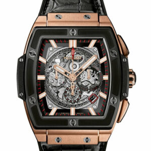 Hublot Spirit Of Big Bang Square Skeleton Dial Black Rubber Band Automatic 45 Mens Watch