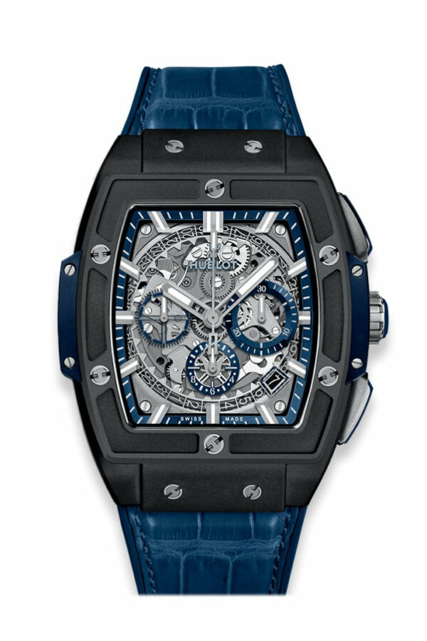 Hublot Spirit Of Big Bang Black Ceramic Blue Mens Watch 641.ci.7170.lr