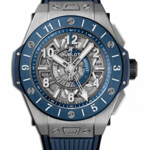 Hublot Big Bang Unico Titanium Blue Ceramic Gmt Mens Watch 471.nl.7112.rx