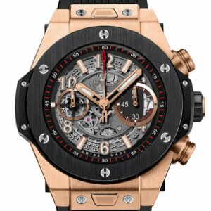 Hublot Big Bang Unico King Gold Ceramic Skeletal Dial Mens Watch 411.om.1180.rx